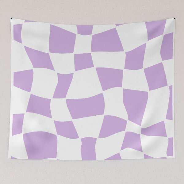 Item preview, Purple Wavy Checkerboard Pattern designed and sold by ubborn.