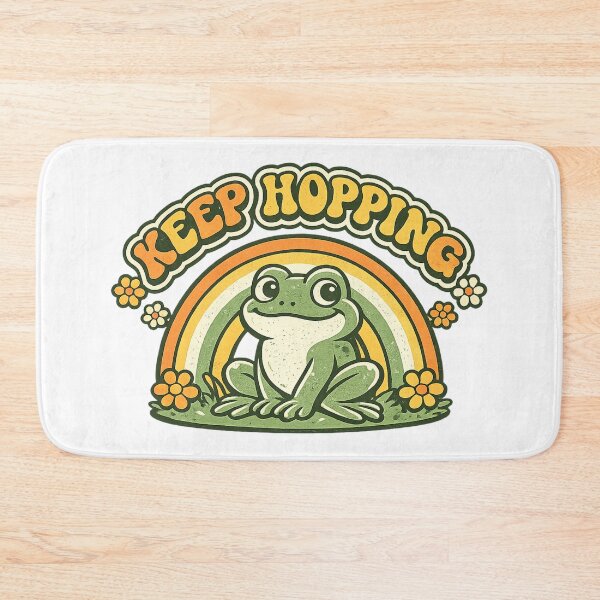 Item preview,  Keep Hopping Groovy Retro Frog Shirt 70s Rainbow Aesthetic Tee Frog Lover Gift Vintage Flower Power designed and sold by Moss & Mellow.