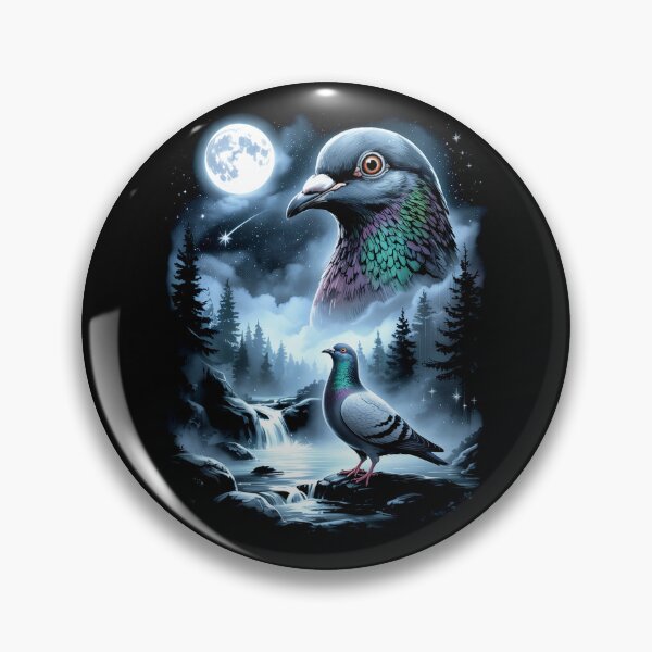 Item preview, Pigeon Howling at The Moon Vintage Funny designed and sold by studio-ssaam.