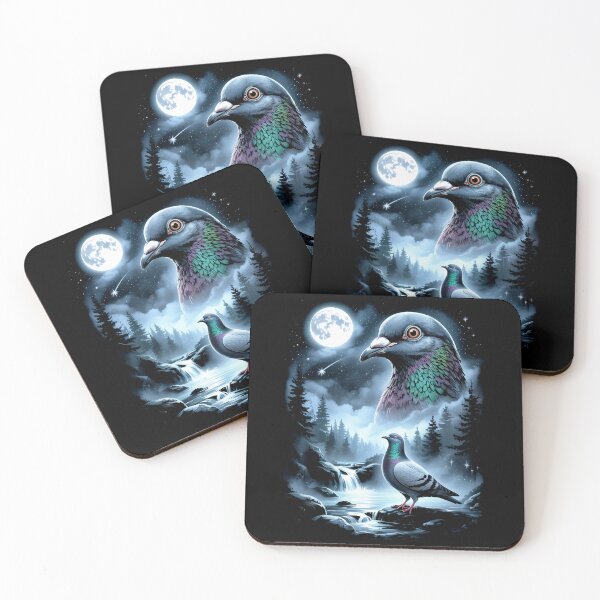 Item preview, Pigeon Howling at The Moon Vintage Funny designed and sold by studio-ssaam.