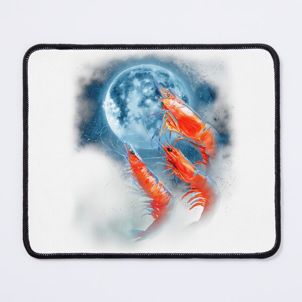 Item preview, Funny Prawn Shirt - Shrimp Shirt - Howling at The Moon T-Shirt designed and sold by JankoZED.
