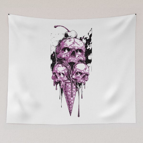 Item preview, Purple Skull Cone  designed and sold by Mystic & Celestial Art.