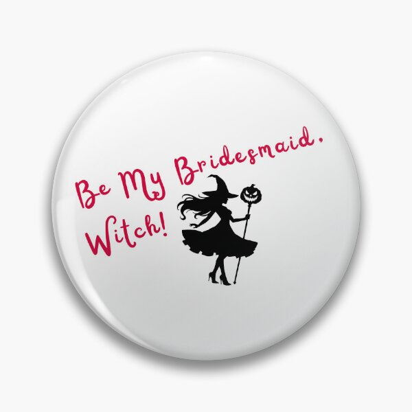 Item preview, Be My Bridesmaid, Witch! Red Proposal Invitation Witch Silhouette designed and sold by JaymeOctober.