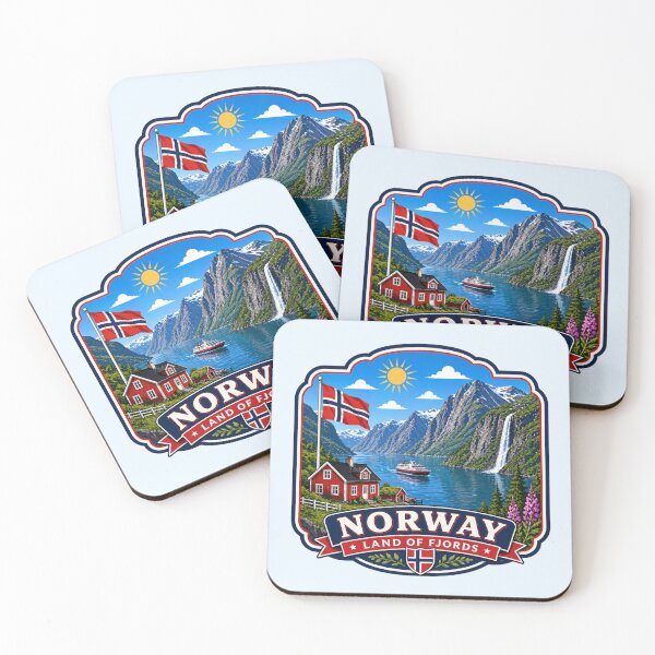 Item preview, Norway - Land of Fjords designed and sold by Myra365Art.