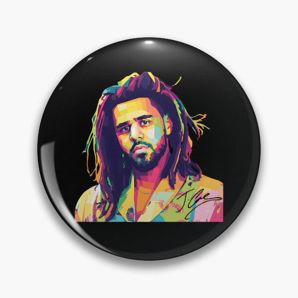 Artikelvorschau, J Cole Pop Art WPAP Style Farbenfrohes Rapper-Porträt entworfen und verkauft von HUTEND.