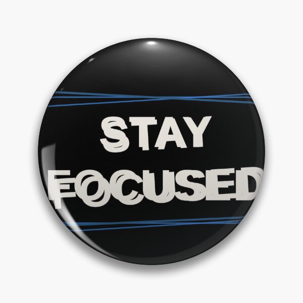 Item preview, Stay Focused Motivational Typography designed and sold by ThreadFlowstud.