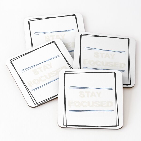 Item preview, Stay Focused Motivational Typography designed and sold by ThreadFlowstud.