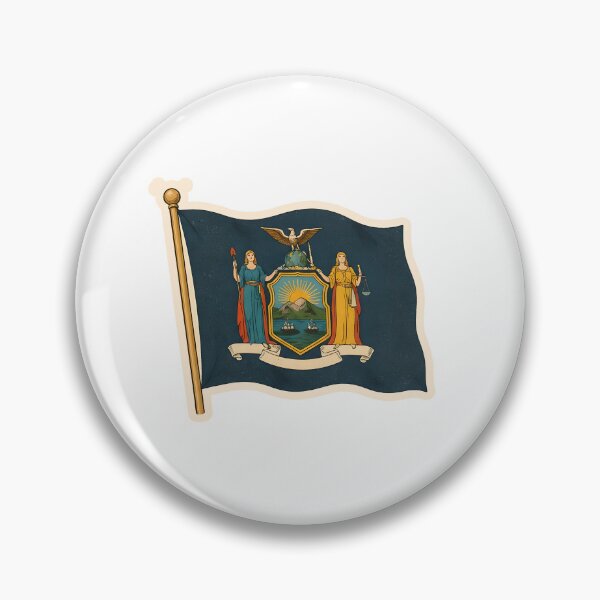 Item preview, New York State Flag Watercolor designed and sold by ChemicalXShop.