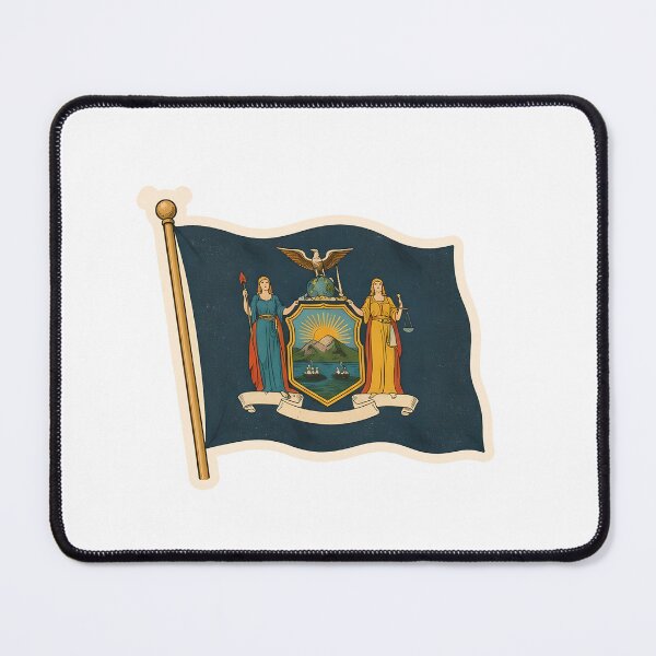 Item preview, New York State Flag Watercolor designed and sold by ChemicalXShop.