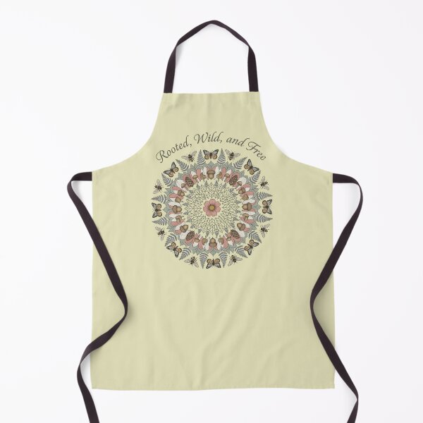Item preview, Rooted Wild and Free Nature Mandala Typography Design designed and sold by BirdsnStuff.