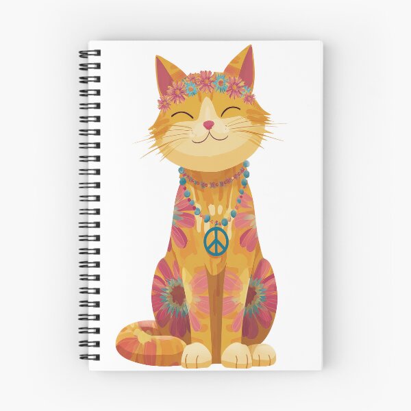 Item preview, Hippie kitty blissing out designed and sold by SPECIEZ.