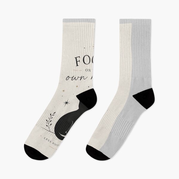 Item preview, Focus on Your Own Magic | Minimalist Motivational Cat Design designed and sold by NomadUSArt.