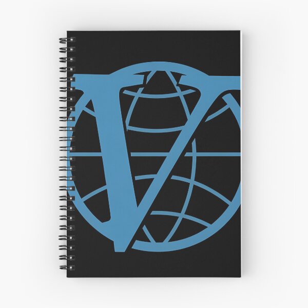 Item preview, Initial V Globe Emblem Blue Design designed and sold by mitteeberlin.