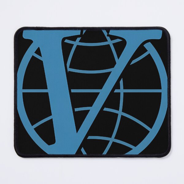 Item preview, Initial V Globe Emblem Blue Design designed and sold by mitteeberlin.
