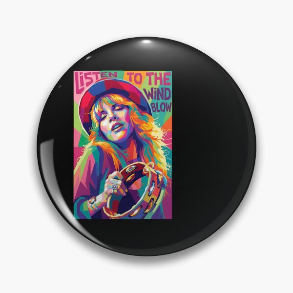 Item preview, Stevie Nicks Colorful Pop Art Listen to the Wind Blow designed and sold by HUTEND.