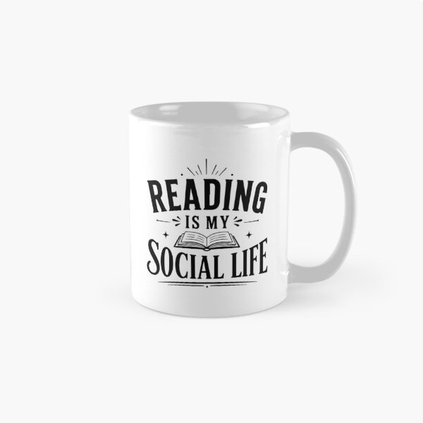 Item preview, Reading Is My Social Life | Funny Book Lover Typography designed and sold by cute cute.