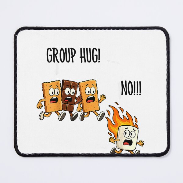 Item preview, Funny Smores Group Hug Camping Campfire Roasting Marshmallow T-Shirt designed and sold by DArtfulStudio.