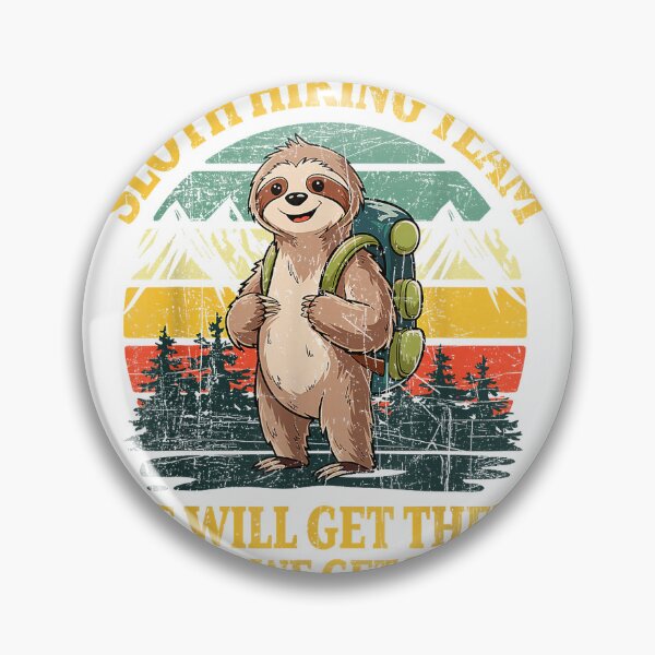 Item preview, Funny Sloth Hiking T-Shirt designed and sold by Voila-creative.