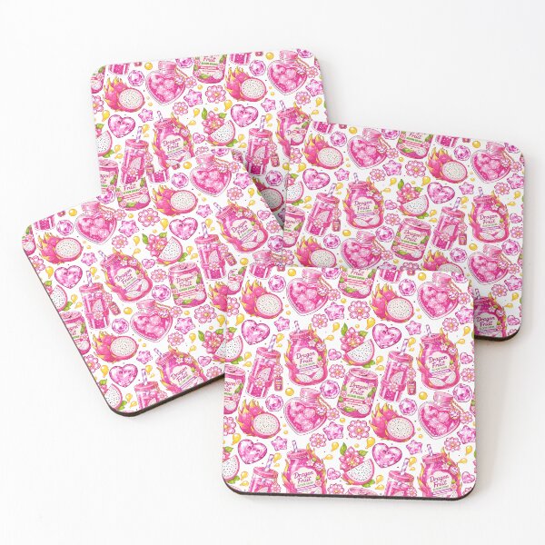 Item preview, Dragon Fruit Bloom Drink Seamless  designed and sold by KJackArtwork.