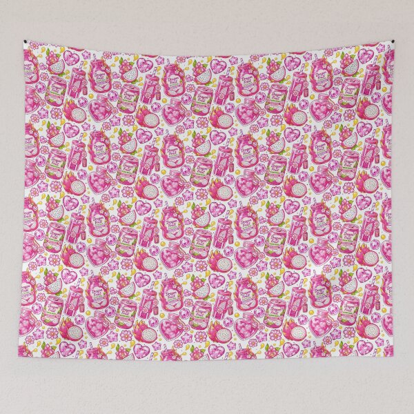 Item preview, Dragon Fruit Bloom Drink Seamless  designed and sold by KJackArtwork.