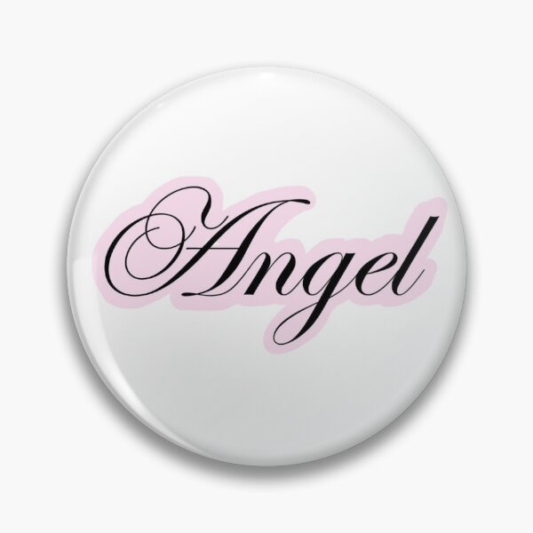 Item preview, Cursive Angel lettering Pink background aesthetic coquette designed and sold by StockholmLattes.