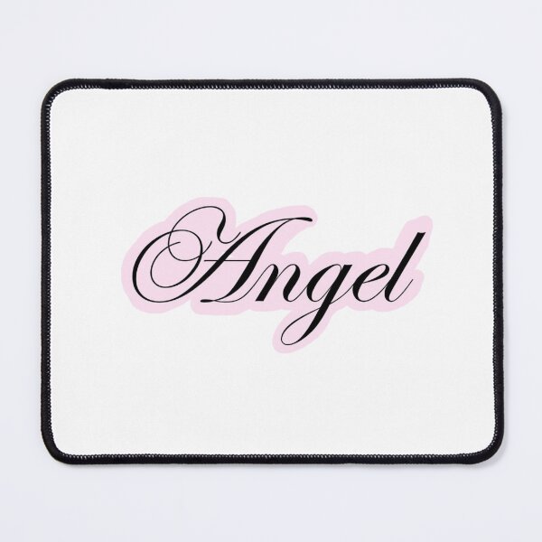 Item preview, Cursive Angel lettering Pink background aesthetic coquette designed and sold by StockholmLattes.