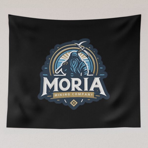 Item preview, Dwarven Miner Emblem Company Logo designed and sold by fiyuuart.