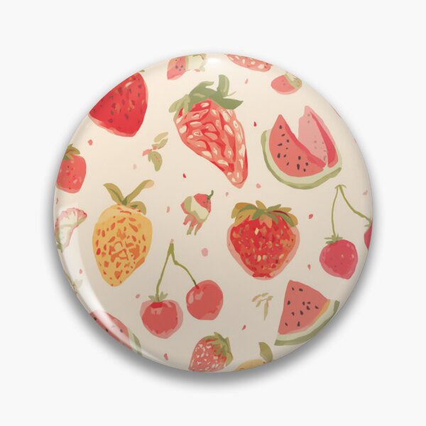Item preview, Fruits pattern red and beige designed and sold by Heaven1111.