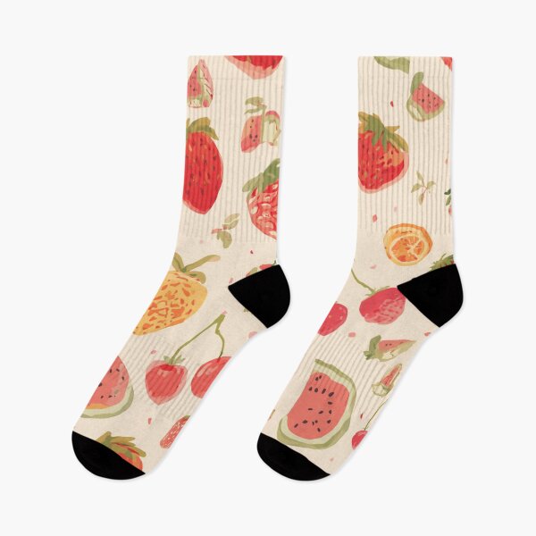Item preview, Fruits pattern red and beige designed and sold by Heaven1111.