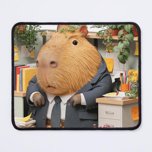 Item preview, Funny Corporate Capybara - Cute Office Burnout Meme designed and sold by Artmugic.