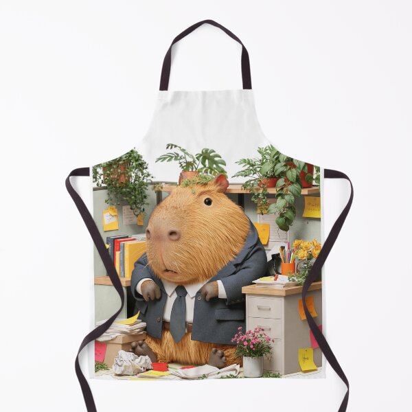 Item preview, Funny Corporate Capybara - Cute Office Burnout Meme designed and sold by Artmugic.