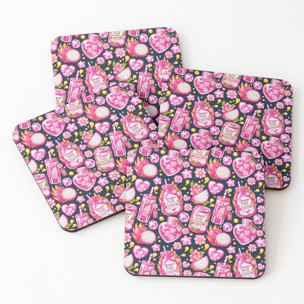Item preview, Dragon Fruit Bloom Drink Seamless  designed and sold by KJackArtwork.