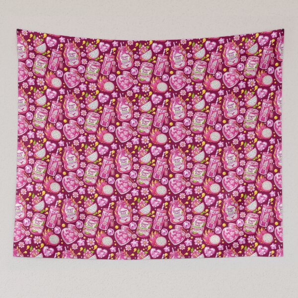 Item preview, Dragon Fruit Bloom Drink Seamless  designed and sold by KJackArtwork.