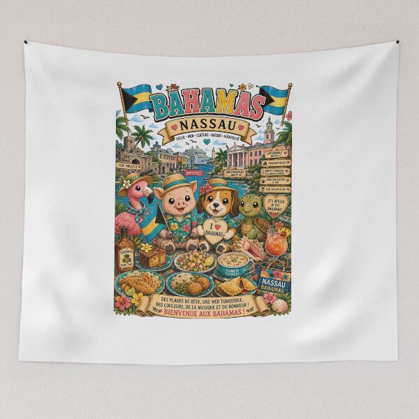 Item preview, Bahamas Nassau – Sun, Turquoise Sea and Happiness designed and sold by Cifi64.