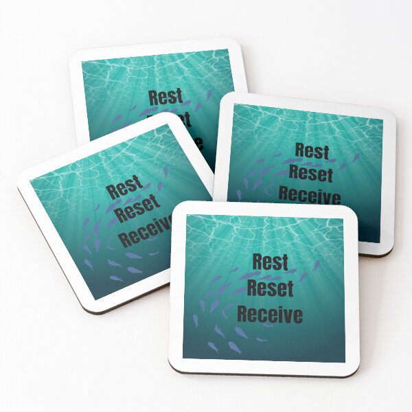 Item preview, Rest Reset Receive — Trader Motivation Gift — Trading Mindset Quote Mug Shirt Poster designed and sold by Bullrunprints.