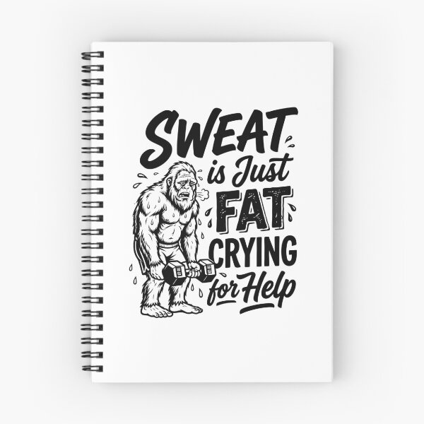 Item preview, Sweat Is Just Fat Crying For Help Motivational Workout Slogan for Gym Enthusiasts designed and sold by Magraphx.