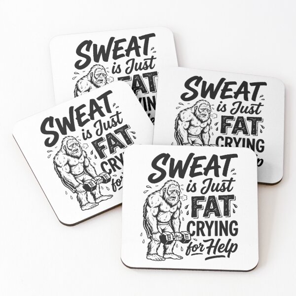 Item preview, Sweat Is Just Fat Crying For Help Motivational Workout Slogan for Gym Enthusiasts designed and sold by Magraphx.