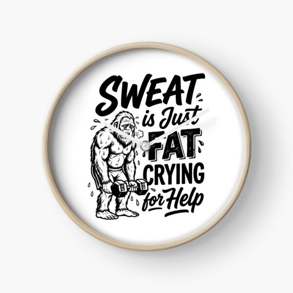 Item preview, Sweat Is Just Fat Crying For Help Motivational Workout Slogan for Gym Enthusiasts designed and sold by Magraphx.