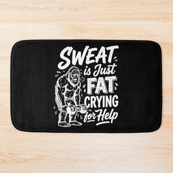 Item preview, Sweat Is Just Fat Crying For Help Motivational Workout Slogan for Gym Enthusiasts designed and sold by Magraphx.