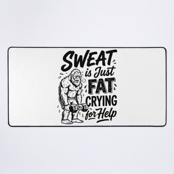 Item preview, Sweat Is Just Fat Crying For Help Motivational Workout Slogan for Gym Enthusiasts designed and sold by Magraphx.