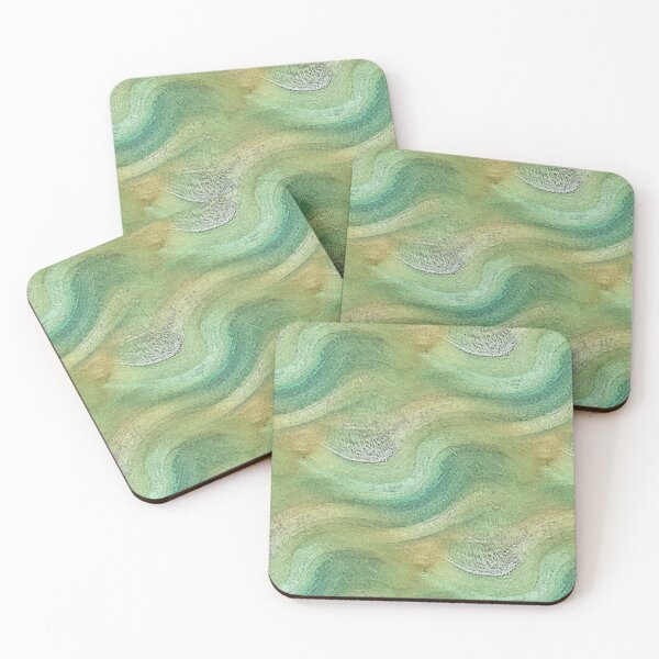 Item preview, Landscape Sandbox Abstract in Green and Yellow designed and sold by Artistestella.