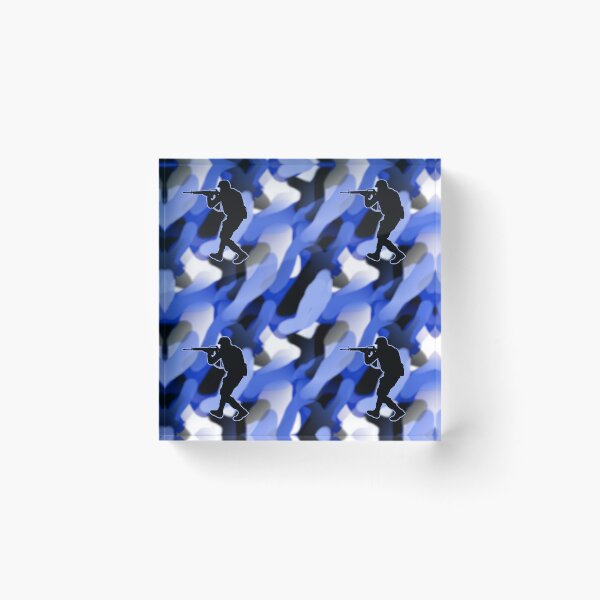 Item preview, Pattern - Blue Urban Camo with SWAT Cop designed and sold by ZepoPublishing.