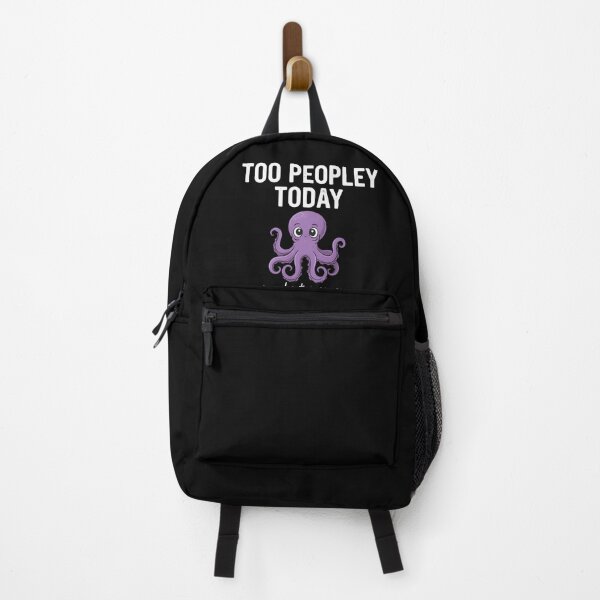 Item preview, Too Peopley Today Octopus T-Shirt & Sticker – Funny Introvert Meme Graphic Tee designed and sold by ZyxDes.