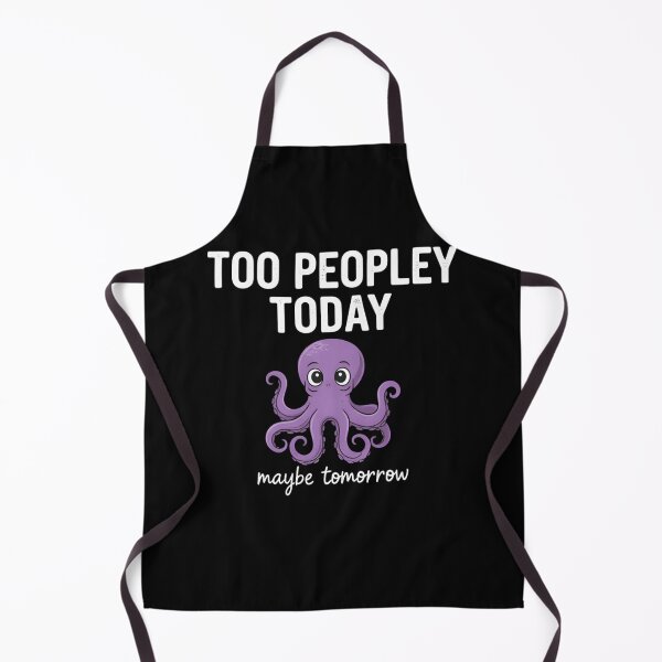 Item preview, Too Peopley Today Octopus T-Shirt & Sticker – Funny Introvert Meme Graphic Tee designed and sold by ZyxDes.