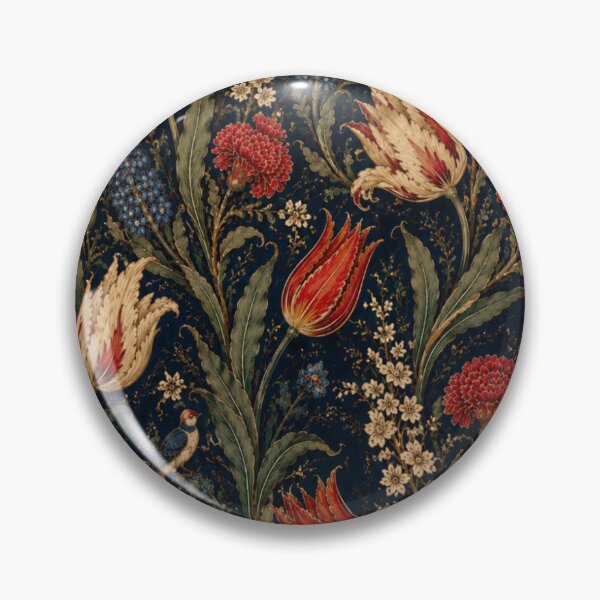 Item preview, Elegant Ottoman Tulips and Botanical Garden Pattern | Vintage Floral Art designed and sold by PatternFranzy.