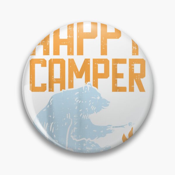 Item preview, Happy Camper Bear Vacation Hiking Camp Campfire Camping Gift T-Shirt designed and sold by JJLetterDesigns.