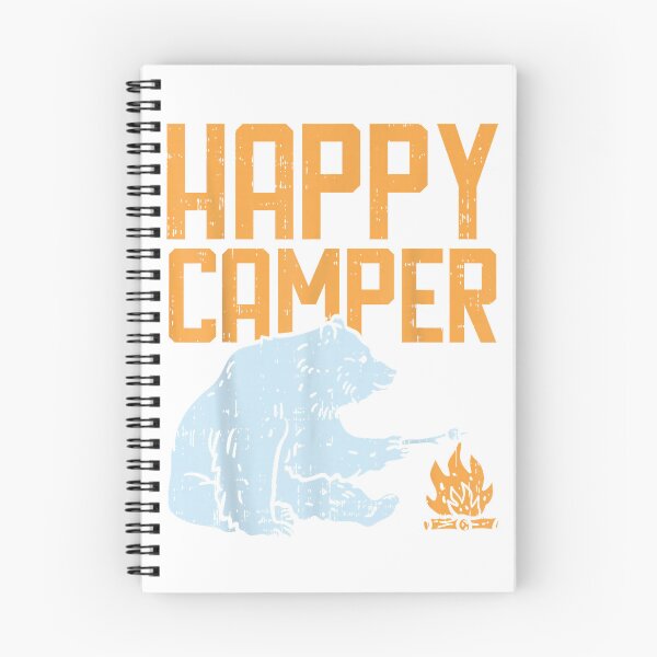 Item preview, Happy Camper Bear Vacation Hiking Camp Campfire Camping Gift T-Shirt designed and sold by JJLetterDesigns.
