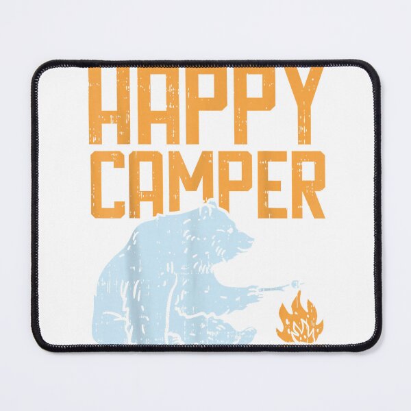 Item preview, Happy Camper Bear Vacation Hiking Camp Campfire Camping Gift T-Shirt designed and sold by JJLetterDesigns.