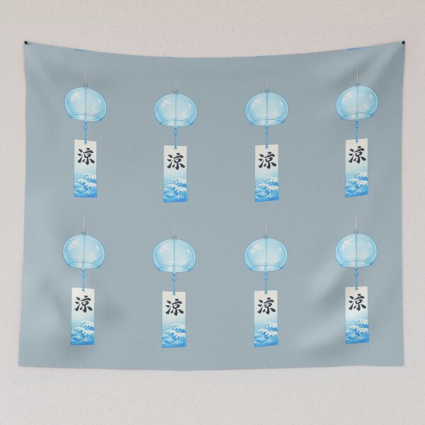 Item preview, Traditional Japanese Wind Chime Blue Summer designed and sold by SakuraMarket26.