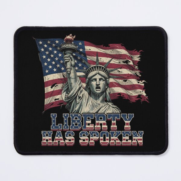 Item preview, Liberty Has Spoken Patriotic Statue of Liberty Vintage USA designed and sold by CF_VintageDesign.